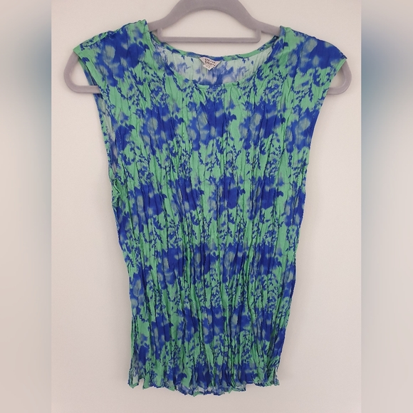 Jigsaw Silk Mix Green and Blue Top - Picture 2 of 8